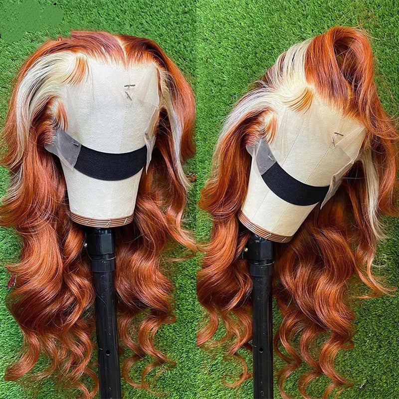 4X4 Wig with Highlights - Available in Various Sizes and Color Densities