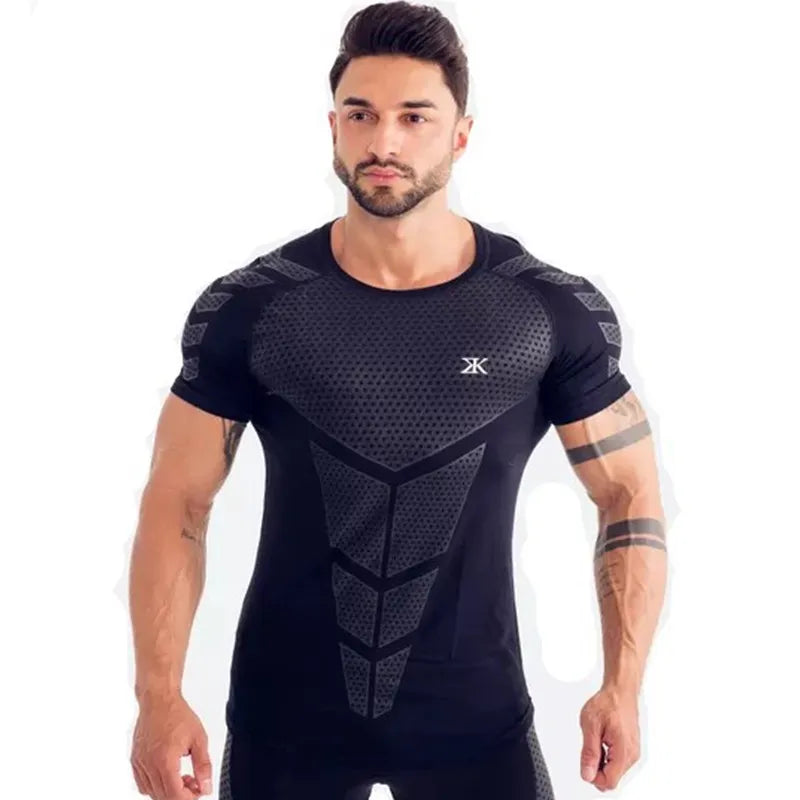 Compression Quick Dry Running Sport Skinny Short Tee Shirt