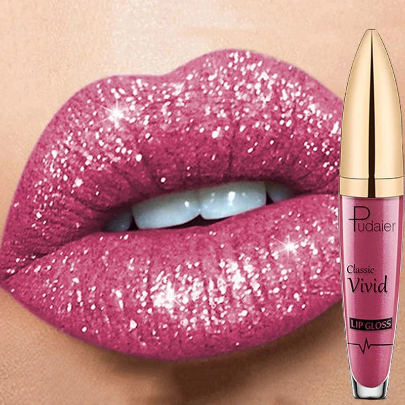 Long Lasting Matte Glitter Liquid Lipstick