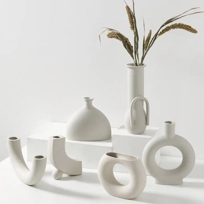 White Porcelain Vases